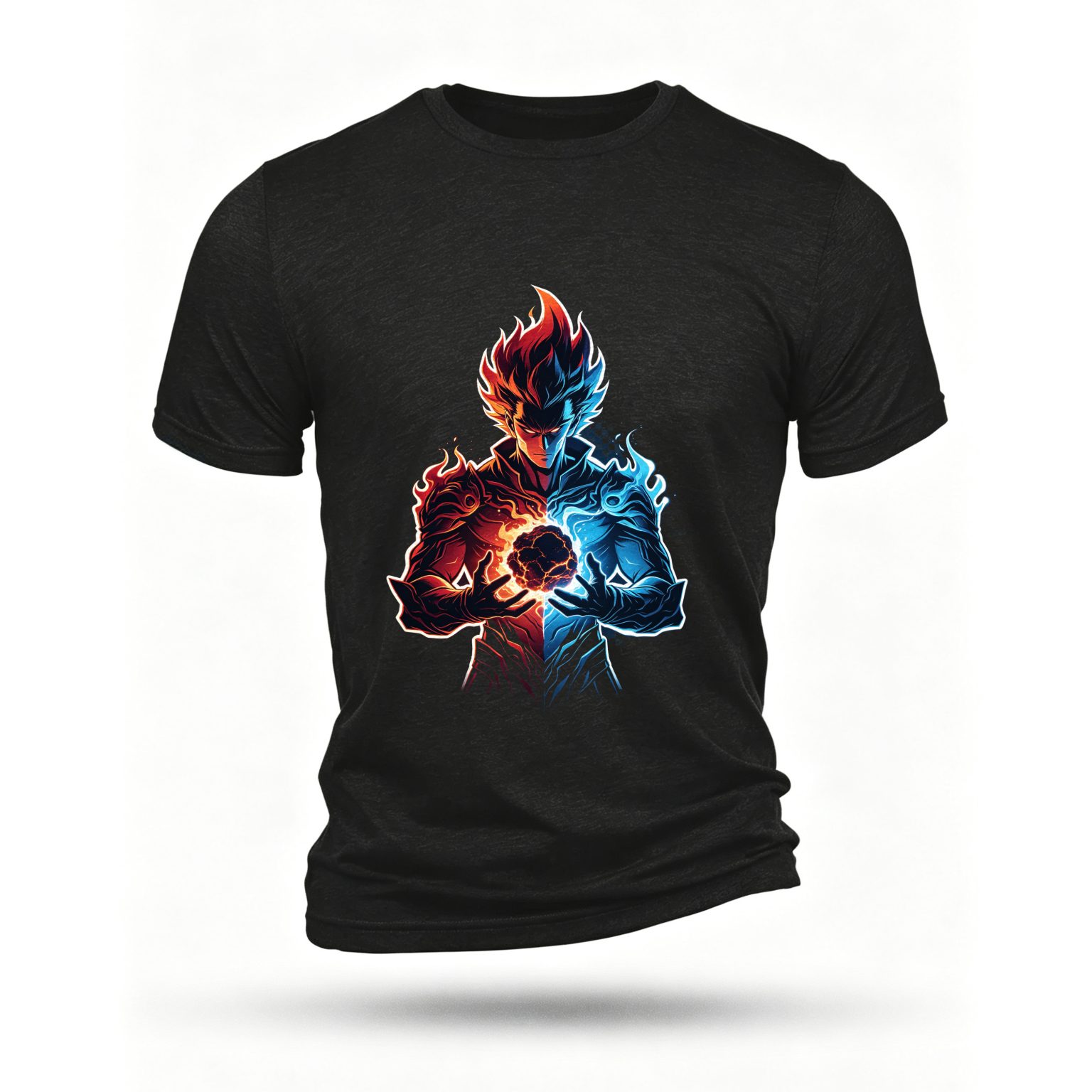Black T-shirt, front print
