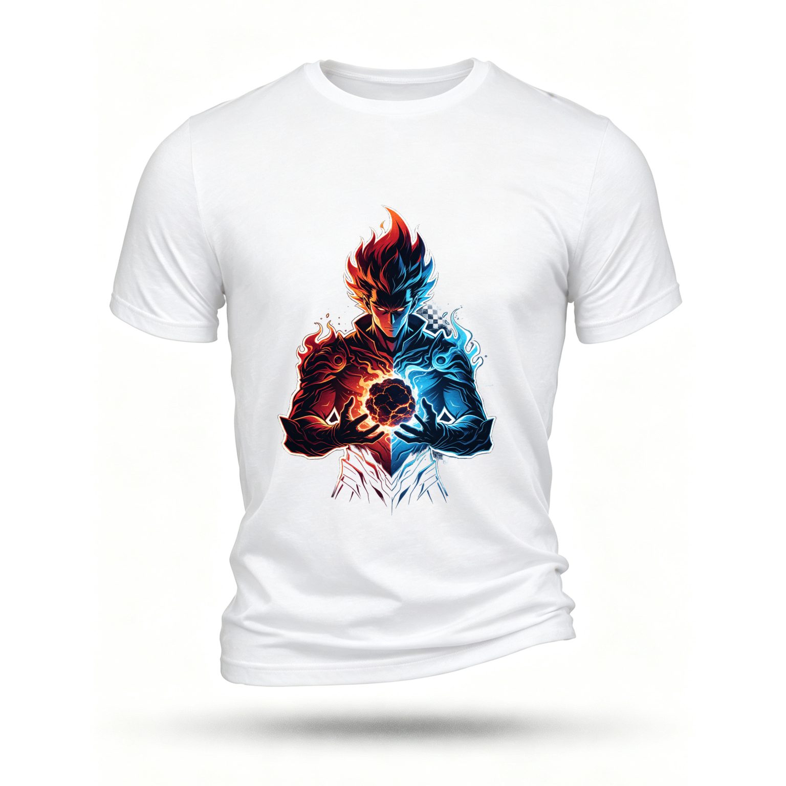 White T-shirt, front print