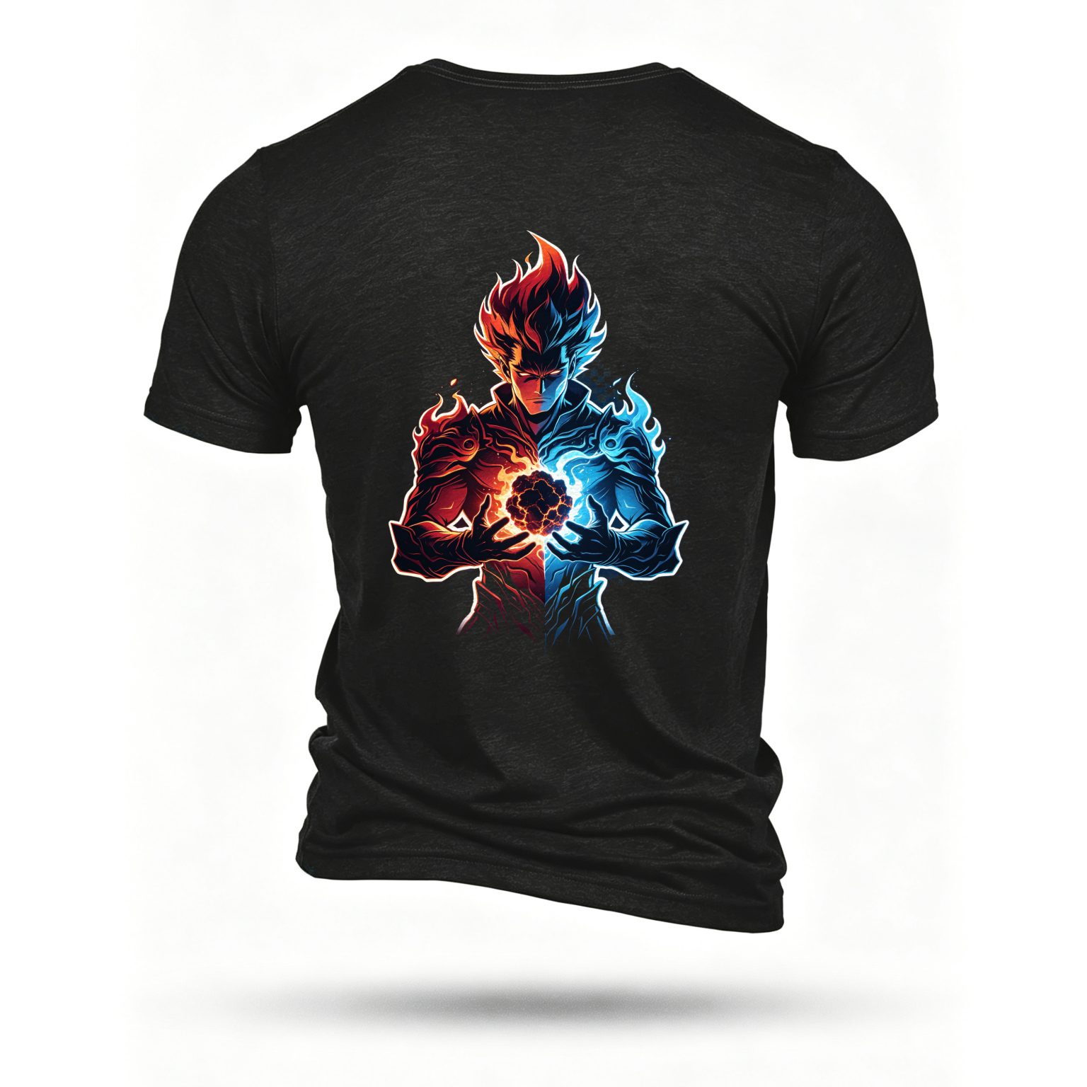 Black T-shirt, back print