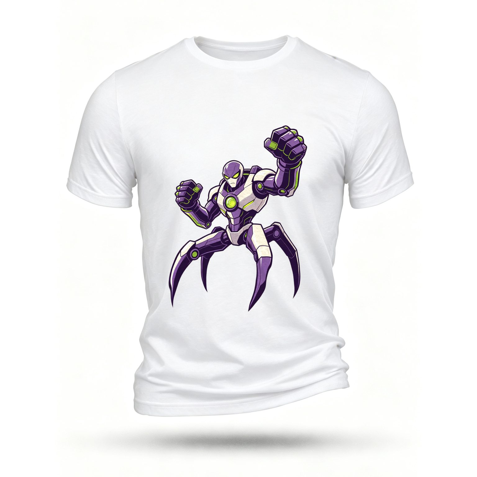 White T-shirt, front print