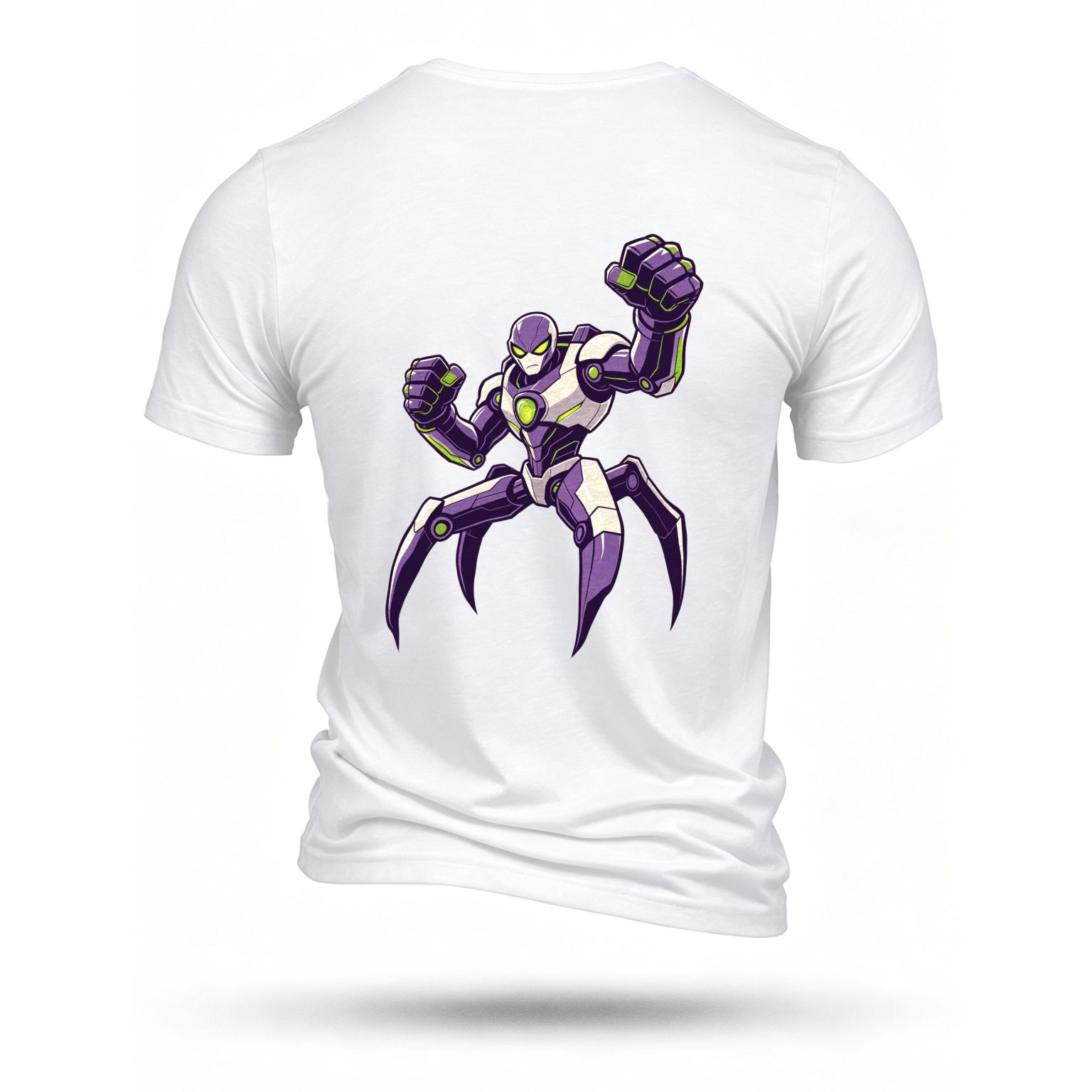 White T-shirt, back print