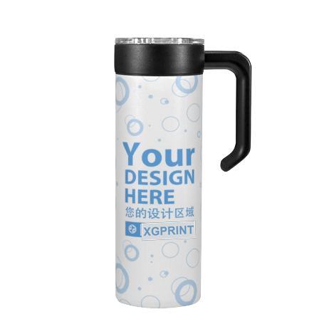 Custom 20 oz Stainless Steel Tumbler with Handle before customization