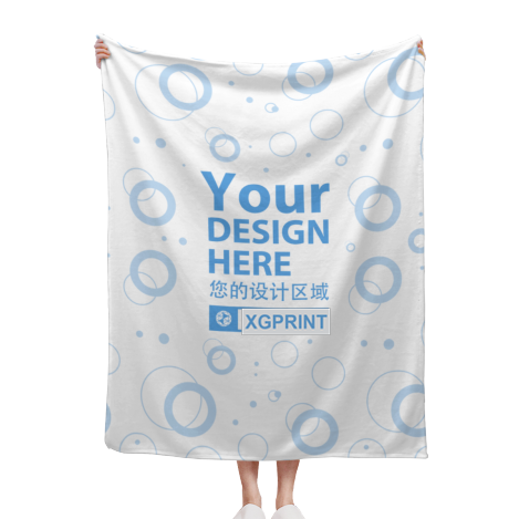 Custom Flannel Blanket – 40 x 50 in before customization