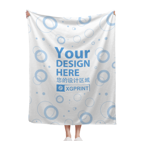 Custom Flannel Blanket – 40 x 50 in before customization