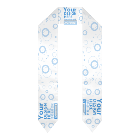 Custom Graduation Stole – Pointed End before customization
