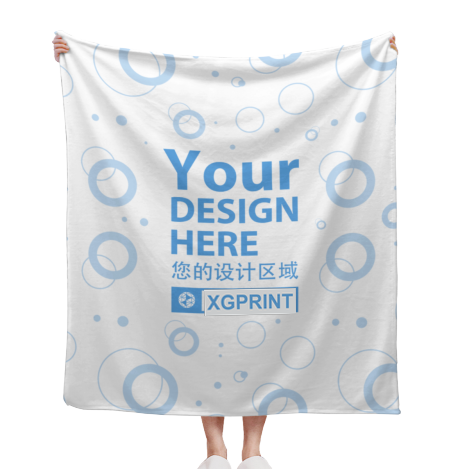 Custom Flannel Blanket – 50 x 60 in before customization